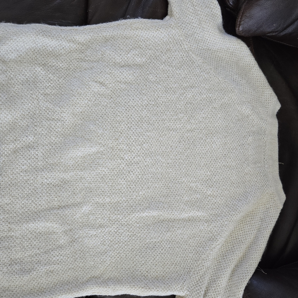 2 for $20 Abercrombie gold metallic sweater with side zipper accent - Picture 5 of 7